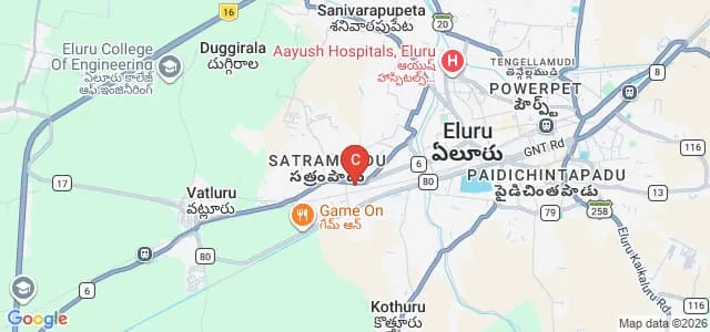 Sir CR Reddy College of Pharmaceutical Sciences, Eluru Map