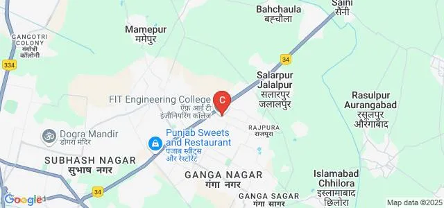 FIT Engineering College, Meerut Map