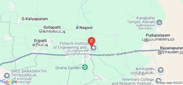 Pollachi Institute of Engineering and Technology, Pollachi Map