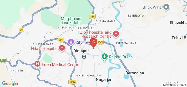 Salt Christian College of Teacher Education, Dimapur Map