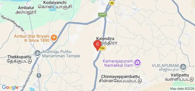 Marudhar Kesari Jain College for Women, Vaniyambadi Map