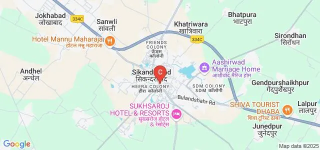 Mahamaya Chameli Devi Degree College, Bulandshahr Map