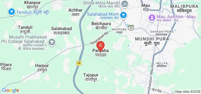Maulana Abul Kalam Azad Alpsankhyak Teacher Training Institute, Mau Map