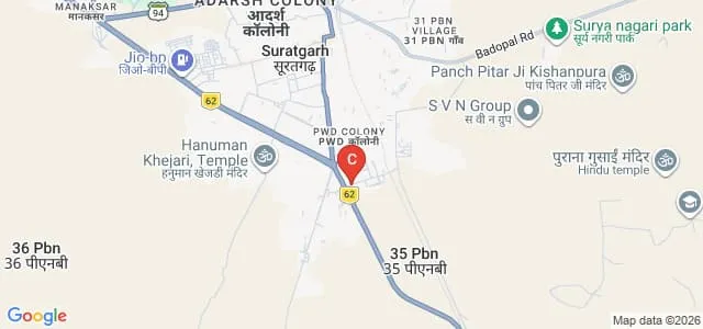 Maharaja Agarsen College of Naturopathy and Yogic Sciences, Suratgarh Map
