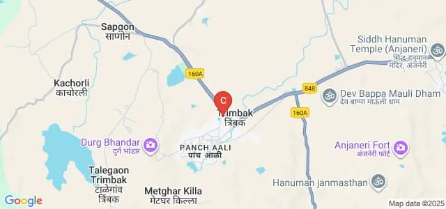 Maratha Vidya Prasarak Samaj's Arts, Commerce and Science College, Tryambakeshwar Map