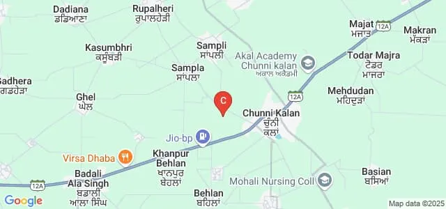 University College, Chunni Kalan Map
