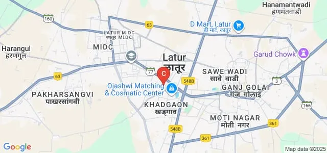 Dayanand College of Pharmacy, Latur Map