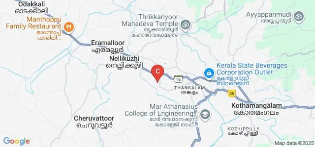 Nangelil Ayurveda Medical College, Ernakulam Map