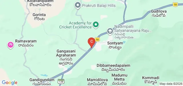 Viswanadha Institute of Pharmaceutical Sciences, Sontyam Map