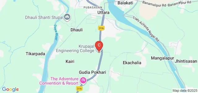 Krupajal Engineering College, Bhubaneswar Map