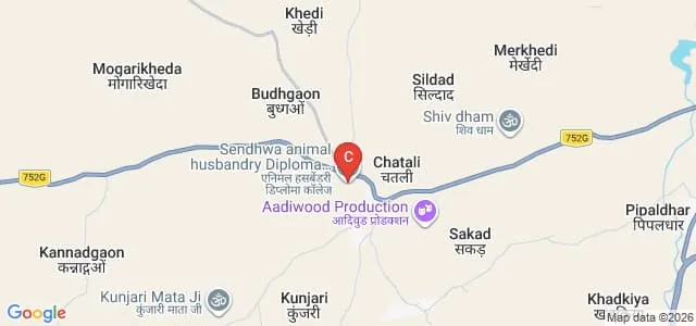Sendhwa Animal Husbandry Diploma College, Barwani Map