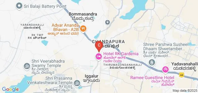Lorven St Xavier's College, Bangalore Map