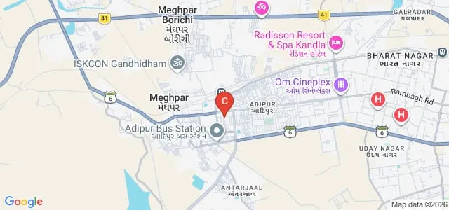 Tolani Institute of Pharmacy, Kachchh Map