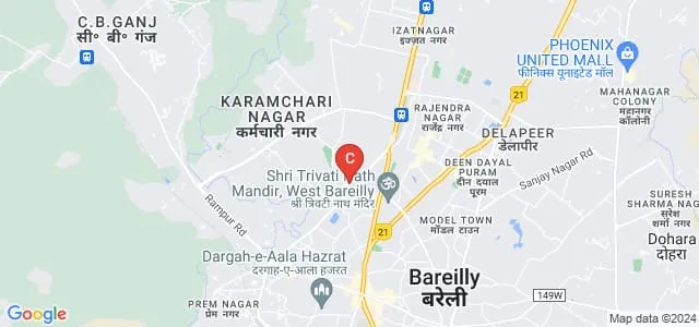 Mahendra Gayatri School of Nursing, Bareilly Map