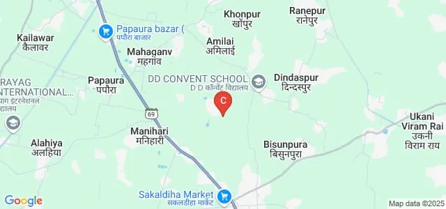 Halfal Mahavidyalaya, Chandauli Map