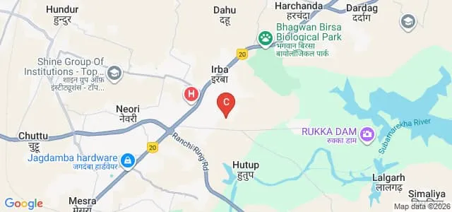 Amrita College of Nursing, Ranchi Map