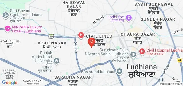 Satish Chandra Dhawan Government College, Ludhiana Map