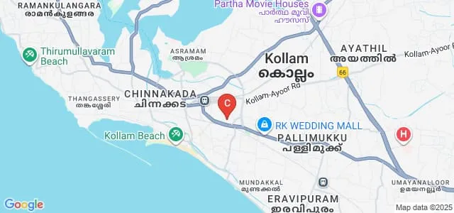 Sree Narayana College, Kollam Map