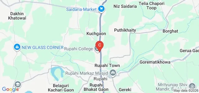 Rupahi College, Nagaon Map