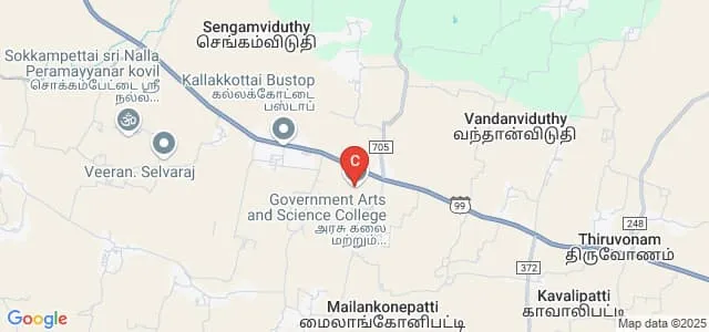 Government Arts and Science College, Karambakudi Map