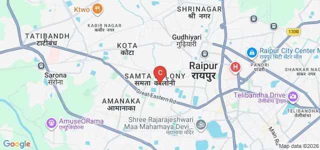 Pragati College, Raipur Map