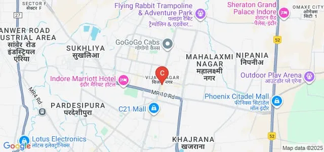 Amity Global Business School, Indore Map