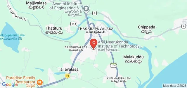 Anil Neerukonda Institute of Technology and Sciences, Visakhapatnam Map