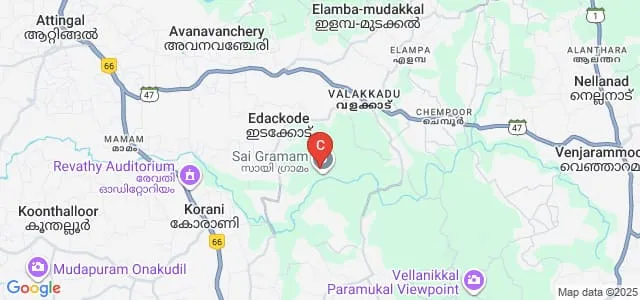 Sri Sathya Sai Arts and Science College, Thiruvananthapuram Map
