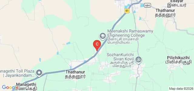 Meenatchi Physical Education College, Ariyalur Map