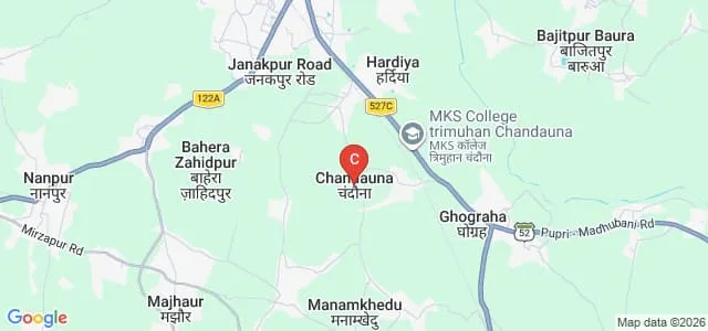 Mahakavi Kalidas Surdev Mahavidyalaya, Chandauna Map