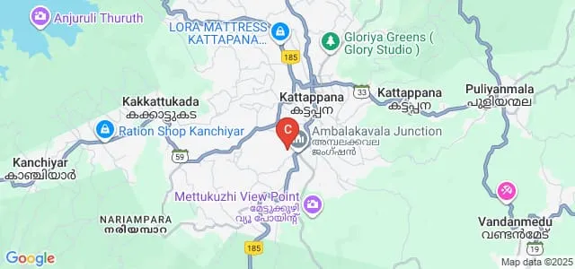 St John's College of Nursing, Idukki Map