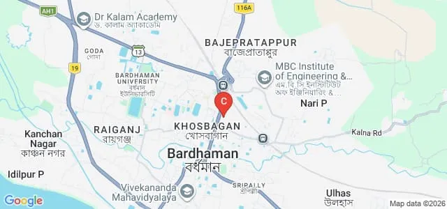 East West Education Institute, Burdwan Map