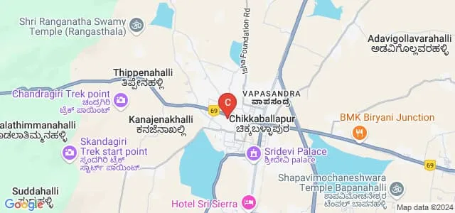 Government First Grade College for Women, Chikballapur Map