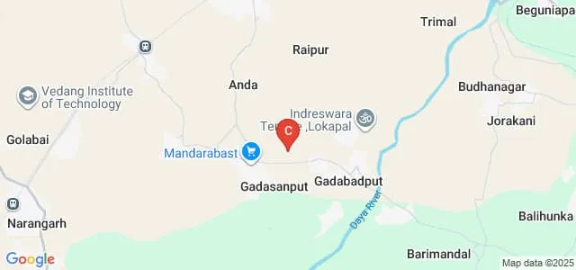 Chouda Mouza Bidyut Degree Mahavidyalaya, Garhsanput Map