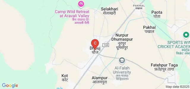 Al-Falah School of Health Sciences, Faridabad Map