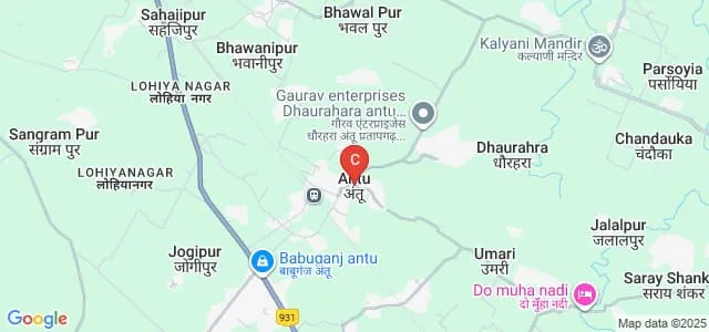 Pandit Hiralal Chhaviraj Kunwari Mahavidyalaya, Pratapgarh Map