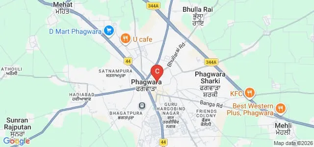 Guru Nanak College, Phagwara Map