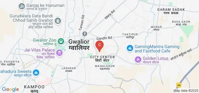 Aditya College, Gwalior Map