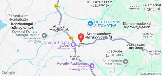 Government Polytechnic College, Attingal Map