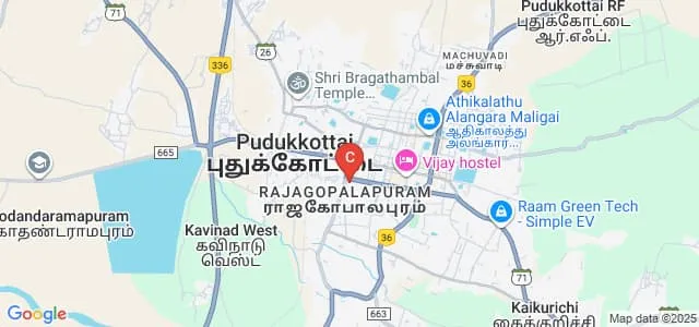 Government Arts College For Women, Pudukkottai Map