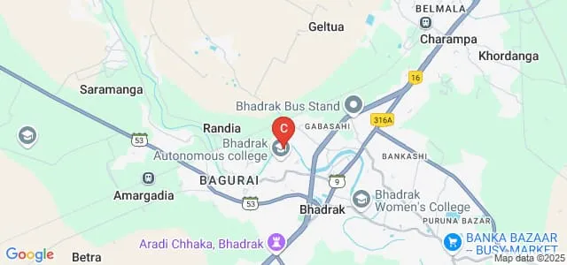 Bhadrak Autonomous College, Bhadrak Map