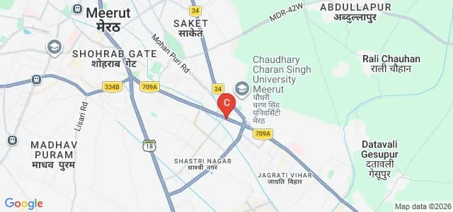 Dr Ambedkar Degree College, Meerut Map