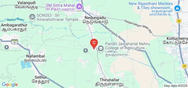 Perunthalaivar Kamarajar Institute of Engineering and Technology, Karaikal Map