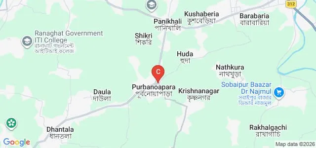 Lalit Mohan Memorial College of Education, Nadia Map