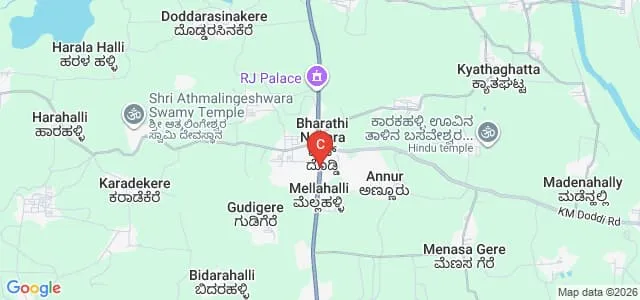 Bharathi College, Bharathinagara Map