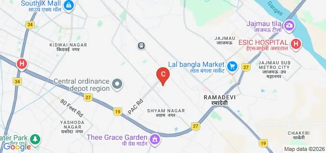 Oxford Model Institute of Advance Studies, Kanpur Map