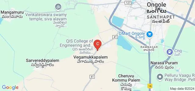 QIS Institute of Technology, Ongole Map