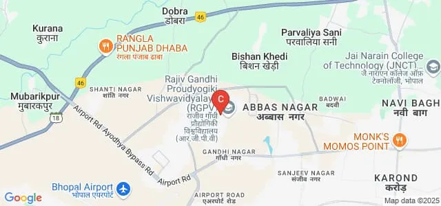 RKDF College of Technology, Bhopal Map
