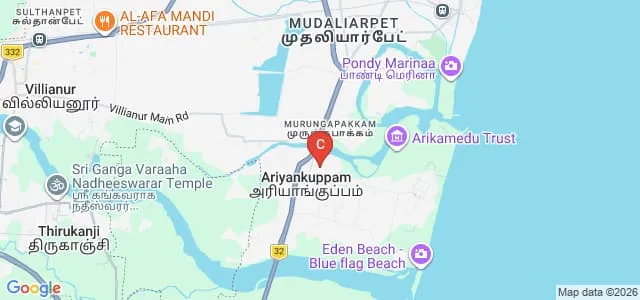Bharathiar Palkalaikoodam, Puducherry Map