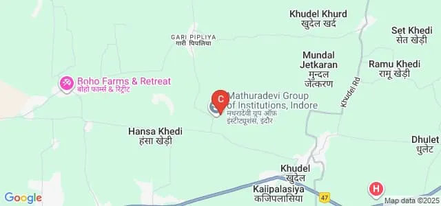 Mathuradevi Institute of Pharmacy, Indore Map